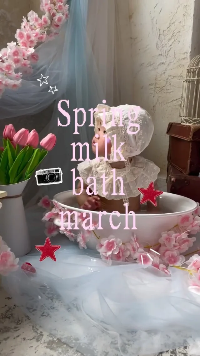 🌸Spring milk  bath🌸
3月24日・26日に開催したミルクバスフォトイベントにたくさんのご参加をいただきありがとうございました🍒
お風呂で遊ぶ楽しそうな姿や、いつもと違う環境にドキドキしている表情、まるで職人さんのようにお湯をバシャバシャする様子......どれも本当に可愛くて、スタッフ一同癒されました🛀🫧
次回のミルクバスフォトは、6月頃の開催を予定しています！☂️🐸
今回ご都合が合わなかった方や、「もう少し大きくなってから....」とお考えの方も、ぜひ次回のご参加をお待ちしております🌸

#フォトスタジオ#バースデーフォト #ミルクバス#ミルクバス撮影 #桜